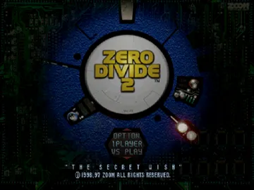Zero Divide 2 - The Secret Wish (EU) screen shot title